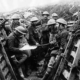 World War I soldiers in the trench by Celestial Images