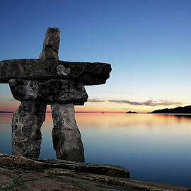 Xl Inukshuk Twilight by Sharply done