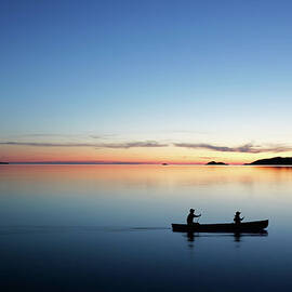 Xl Twilight Canoeing by Sharply done