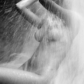 Young Woman In The Shower by Juan Silva