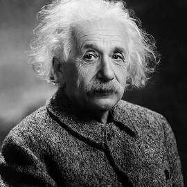 Albert Einstein Portrait by The Luxury Art Collection