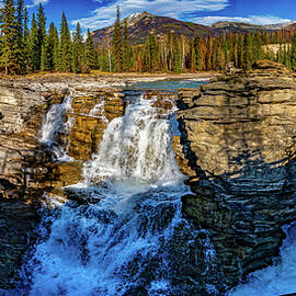 Athabasca Falls Alberta Canada by Tommy Farnsworth