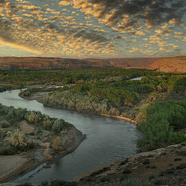 August 2019 San Juan River Bend Sunrise by Alain Zarinelli