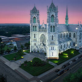 Cathedral Basilica of the Sacred Heart at Twilight by Susan Candelario