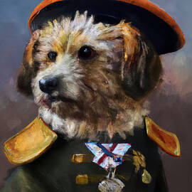 Dog of the Napoleonic Army, 02 by AM FineArtPrints