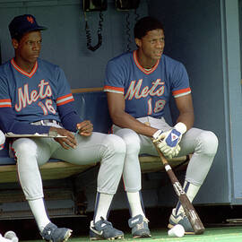 Dwight Gooden and Darryl Strawberry by George Gojkovich