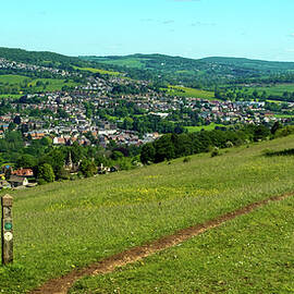 Extensive views over the Stroud Valleys from The Cotswold Way lo by Seeables Visual Arts