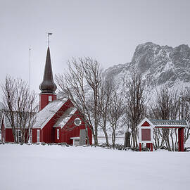 Flakstad Church, Norway by Charnwood Photography Fine Art