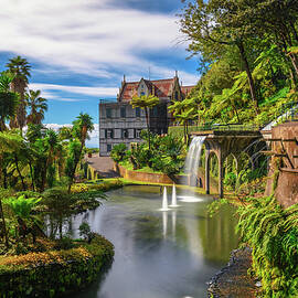 Fountain in the Monte Palace garden located in Funchal, Madeira island, Portugal by Miroslav Liska