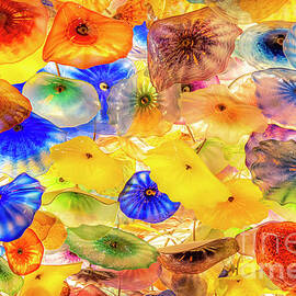 Hand blown Glass Ceiling in the Bellagio Hotel and Casino Lobby,