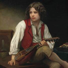 Italian with a Mandolin 1870 by William-Adolphe Bouguereau