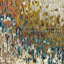 1 John 1 7 Bible Verse Wall Art, Walk In The Light by Mark Lawrence