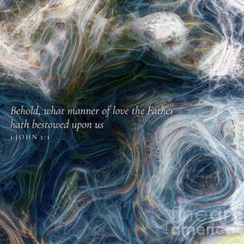 1 John 3 1 Bible Verse Wall Art, What Manner Of Love by Mark Lawrence