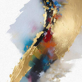 1 John 5 4-5. Born to Overcome. Abstract Christian Wall Art by Mark Lawrence