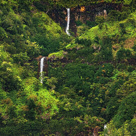 Jungle Waterfall - Kauai, Hawaii by Abbie Matthews