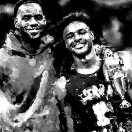 LeBron was after Bronny got drafted to the Lakers BW by Gradify Creations