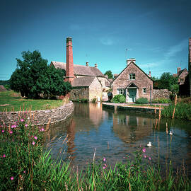 Lower Slaughter, the old mill by Seeables Visual Arts