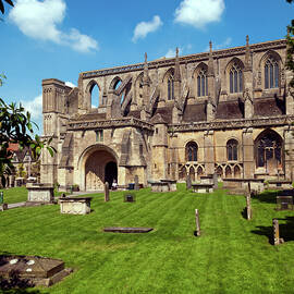 Malmesbury Abbey in spring sunshine, Wiltshire, UK by Seeables Visual Arts