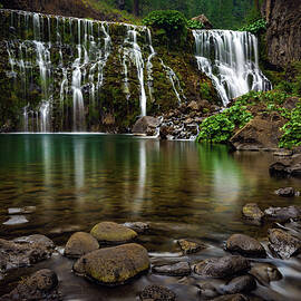 Middle McCloud Falls and Pool, California by Abbie Matthews