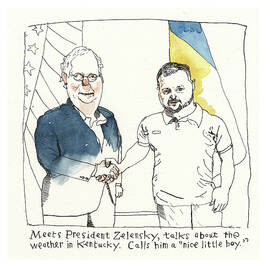 Mitch McConnell Out of His Shell by Barry Blitt