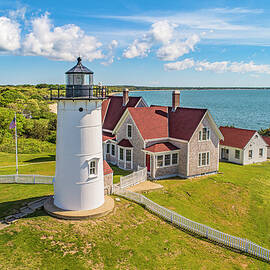 Nobska Lighthouse  by Veterans Aerial Media LLC