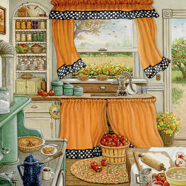 Pie Baking Day by Janet Kruskamp