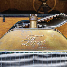 Radiator and front of historic Ford Model T car or truck by Steven Heap