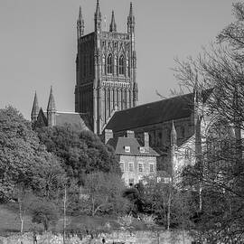 River Severn by Worcester Cathedral by Seeables Visual Arts