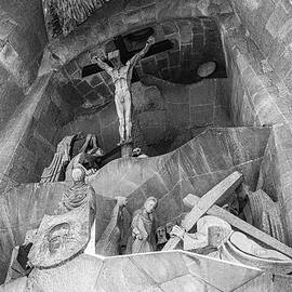 Sagrada Familia Passion Facade by Shirley Mitchell