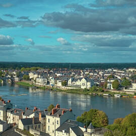 Saumur, Rooftops view over the city by Seeables Visual Arts