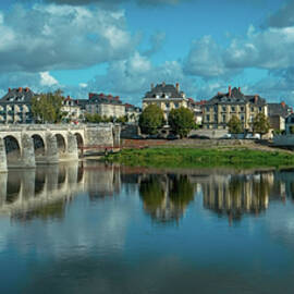 Saumur, the River Loire on a sunny autumn day by Seeables Visual Arts