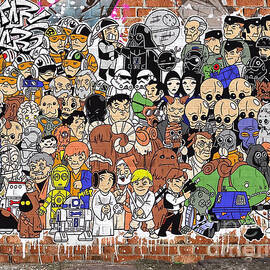 Street Art #18 - Star War Mural by Antonios Valamontes