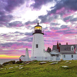 Sunset at Pemaquid Point Lighthouse by Richard DeYoung