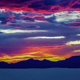 Sunset White Sands New Mexico by Tommy Farnsworth