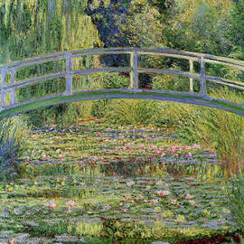 The Waterlily Pond with the Japanese Bridge by Claude Monet
