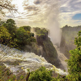 Victoria Falls on Zambezi River in Zimbabwe by Miroslav Liska