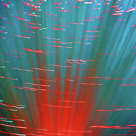 Coloured lights and motion blur abstract by Seeables Visual Arts