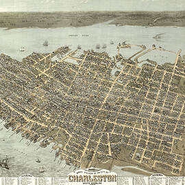 1872 Charleston South Carolina Map by Dan Sproul