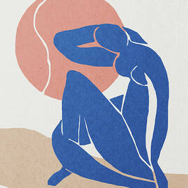 Blue nude, Henri Matisse, Abstract art by Julia July