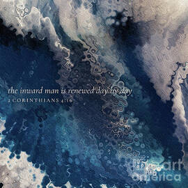 2 Corinthians 4 16 Square Christian Art, Renewed Day By Day by Mark Lawrence