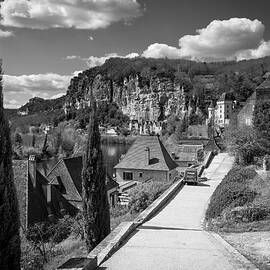 Dordogne tourism attraction La Roque-Gageac in brilliant spring  by Seeables Visual Arts