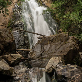 Falls Creek Falls near Winthrop in Cascade Mountains in Washingt by Steven Heap