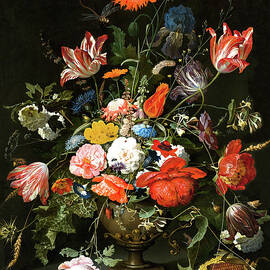 Flowers in Vase by Long Shot