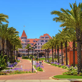 Hotel del Coronado viewed from the beach in San Diego, California by Miroslav Liska