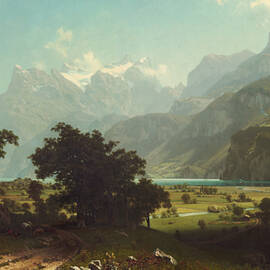 Lake Lucerne, from 1858 by Albert Bierstadt