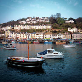 Looe, boats in the harbour by Seeables Visual Arts