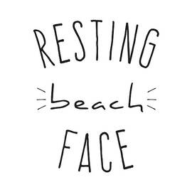 Resting Beach Face by Flippin Sweet Gear