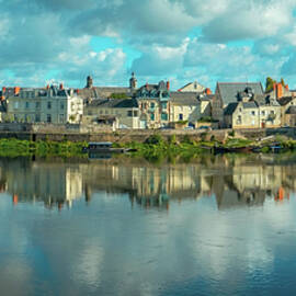 Saumur, the River Loire on a sunny autumn day by Seeables Visual Arts