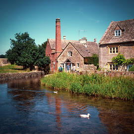 Lower Slaughter, the old mill by Seeables Visual Arts