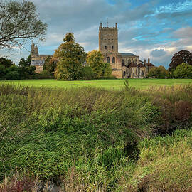 Tewkesbury Abbey on a beautiful October afternoon by Seeables Visual Arts